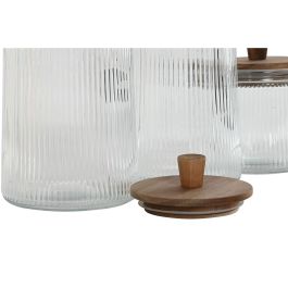 Bote Basicos DKD Home Decor Transparente 12.7 x 24 x 12.7 cm Set de 3 Bote Basicos DKD Home Decor Transparente 12.7 x 24 x 12.7 cm Set de 3