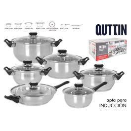 Batería de Cocina 12 Piezas Acero Inducción Genova - Quttin (2 Unidades) Precio: 88.50000016. SKU: B1ABH3SL7K