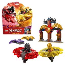 LEGO 71826 Ninjago Pack Combate Spinjitzu del Dragón con Minifiguras Arin y Ras y Spinners