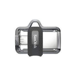 SanDisk Ultra Dual Drive 64GB USB 3.0 - Unidad Flash USB con conector micro USB y software Memory Zone