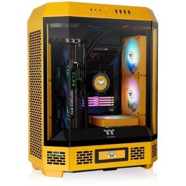 Thermaltake The Tower 600 Bumblebee, Torre Midi PC Gaming Amarillo con Ventana Lateral de Vidrio Templado para Placas ATX/micro ATX/Mini-ITX