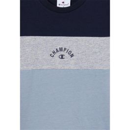 Camiseta de Manga Corta Infantil Champion Icons Plus Azul Azul cielo S