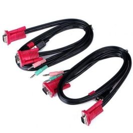 AISENS - CONMUTADOR KVM VGA USB 1U-2PC+CABLE, NEGRO AISENS - CONMUTADOR KVM VGA USB 1U-2PC+CABLE, NEGRO