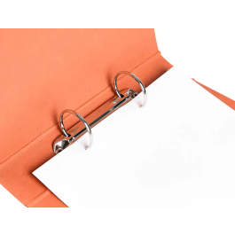 Liderpapel Carpeta de 2 anillas 40mm cuarto apaisado carton cuero