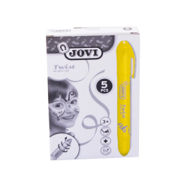 Jovi Maquillaje en Barra Twist Make-Up Amarillo Caja de 5 Unidades