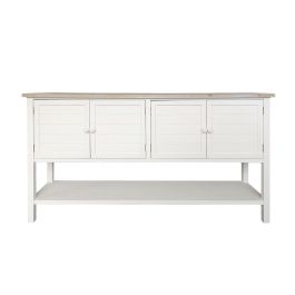 DKD Home Decor Buffet Tradicional Blanco Natural Madera Abeto y MDF 160 x 40 x 86 cm Precio: 444.89000006. SKU: B12H8T2RFN