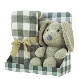 Peluche perro 26 cm con manta a cuadros 90x75 cm - modelos surtidos Precio: 15.49999957. SKU: B1JG44YD95