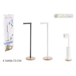 Confortime Portarrollos de Papel WC Inoxidable - 16 x 56-73 cm (6 Unidades)