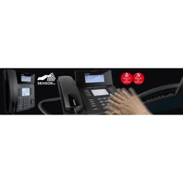 AGFEO ST 53 SENSORfon Teléfono Inteligente Terminal con Cable Negro, 5000 Entradas, PoE, 82x32 mm Pantalla