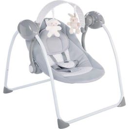 Chicco Columpio Balancín Automático Relax & Play para Bebé - 5 Velocidades, Música, Barra de Juegos, Respaldo Reclinable, Plegable Gris