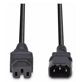 Lindy Cable de Alimentación IEC C14 a IEC C15 'Hot Condition' de 2m, Negro