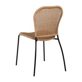 Silla Natural Pe-Acero Salón 48 X 57 X 87 cm