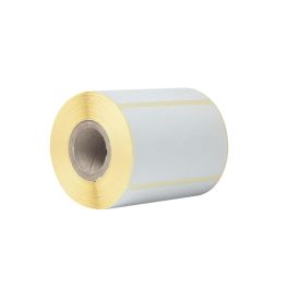 BROTHER Caja de 8 rollos de etiquetas termicas blancas - Cada rollo contiene 400 etiquetas de 76mm