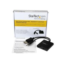 Splitter DisplayPort Startech MSTDP122DP Negro 4K Ultra HD