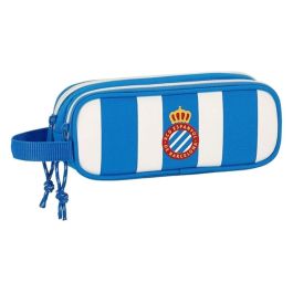 Safta Portatodo doble RCD Espanyol 21x8x6 cm Blanco y Azul Poliéster