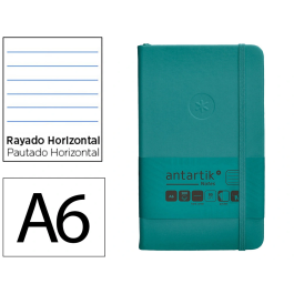 Antartik Cuaderno A6 Tapa Dura Hojas Rayadas Verde Aguamarina 100 Hojas 80gr FSC Precio: 4.49999968. SKU: B19BX7WCPD