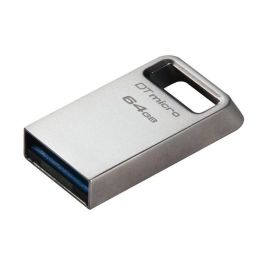 Kingston DataTraveler Micro 64GB USB 3.2 Gen 1 de Metal, Pendrive Ultra-pequeño con 200MB/s de Lectura y Diseño Plug-and-Stay