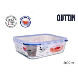 Fiambrera Extra Rectangular Quttin 29x22.5x9.8 cm 2.6L (6 Unidades) Precio: 51.79000013. SKU: B1867CRH8C