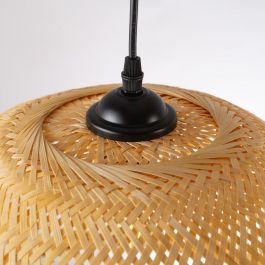 Lámpara Colgante Castellón de la Plana de Ratán con Estilo Boho-Chic y Casquillo E27 para Ambientes Cálidos y Personalizables SKD-P80120
