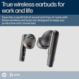 Poly BT700 Voyager Free 60 UC Auriculares In-ear Inalámbricos ANC Carbon Black con Adaptador USB-A y Estuche de Carga Básico