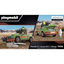 Playmobil 71436 Porsche 911 Carrera RS 2.7 Offroad con figura, techo desmontable y accesorios todoterreno para niños +5 años