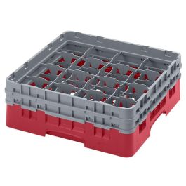 CAMBRO - 16S434-416 - Cesta de lavado 16 comp. 2 alturas - 10,9 cm Ø máx. - alt. máx. 13,5 cm - 50 x 50 x 18,4 cm - Arándano Precio: 59.69000059. SKU: B1GV3B4SHZ