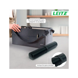 Leitz Alfombrilla de Sobremesa Grande, Protector de Escritorio Impermeable, 80x40 cm, Negro
