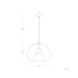 Lámpara Colgante Hialeah Cristal Metal Diseño Clásico Azul Elegante SKD-P80005