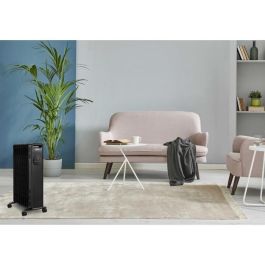 Calentador eléctrico en baño de aceite 1500W OCEANIC - 3 potencias - Termostato electrónico - Mando a distancia - Móvil - Negro Calentador eléctrico en baño de aceite 1500W OCEANIC - 3 potencias - Termostato electrónico - Mando a distancia - Móvil - Negro