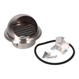 Rejilla ventilación acero inox copa empotrable ø100 mm