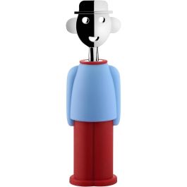 Alessi Alessandro Sacacorchos Azul y Burdeos AM23 LAZR - Resina Termoplástica y Zamak Cromado - Diseño por Alessandro Mendini Precio: 37.94999956. SKU: B15PNLEYTN
