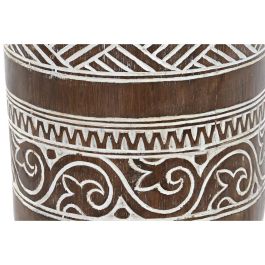 Mesita Auxiliar Balines DKD Home Decor Natural Blanco 29 x 50 x 29 cm Mesita Auxiliar Balines DKD Home Decor Natural Blanco 29 x 50 x 29 cm