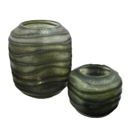 Jarron Moderno DKD Home Decor Verde Oscuro 20 x 18 x 20 cm Jarron Moderno DKD Home Decor Verde Oscuro 20 x 18 x 20 cm
