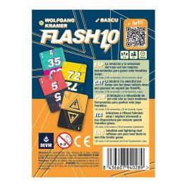 Devir Juego Mesa Flash 10 Pocket - Juego de Cartas Rápido para 2-5 Jugadores, Edad 8+