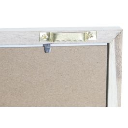 DKD Home Decor Marco Multifoto 5 Fotos Shabby Paulownia y Cristal Natural 39 x 33 x 1.2 cm