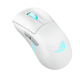 ASUS ROG 90MP04A0-BMUA10 Ratón Gaming Keris II Origin Blanco para Diestros Óptico Tri-Modo 42000 DPI Multi Color 6 Botones