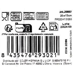 La Mediterranea Bandeja Rectangular 20 cm x 13 cm (24 Unidades)