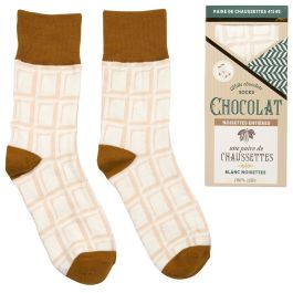The Concept Factory Par Calcetines De Chocolate Blanco, Con Leche, Negro Tallas 36-40 / 41-45
