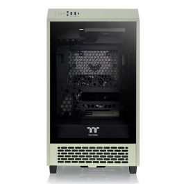 Thermaltake Tower 200 Mini Torre PC Verde con Soporte para Discos Duros 2.5/3.5 pulgadas y Ventiladores 120/140 mm