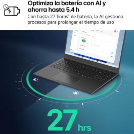 LG Gram 15ZD80T-G.AX55B Portátil 15.6" FHD Ryzen AI 5-340/16GB RAM/512GB SSD/Sin Sistema Operativo