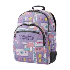 Totto Mochila Escolar Crayoles MA04ECO029-2210N-2QI Morado Ciber 20 Litros