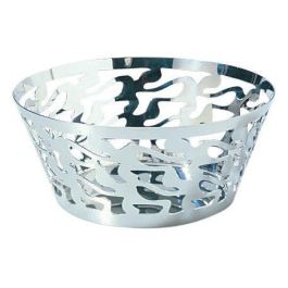 Alessi SG28 ETHNO Cesto Mediano Acero Inoxidable 18/10 Diseño Stefano Giovannoni para Pan 20cm