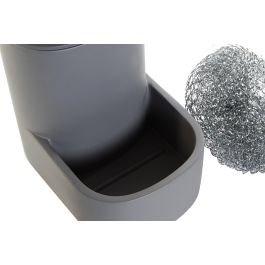 DKD Home Decor Dosificador de Resina Estilo Loft Negro y Gris, Pack Surtido de 4 Unidades, Medidas 12x15x9 cm