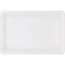 Cubeta Blanca 50x34x8 cm / 8.6L Bob - Dem (12 Unidades) Cubeta Blanca 50x34x8 cm / 8.6L Bob - Dem (12 Unidades)