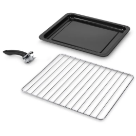 Delonghi Horno Pequeño EO 40112.BK Negro con Ventilador 40L 2000W Puerta Doble Cristal