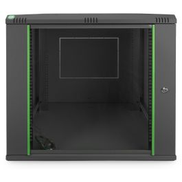 Digitus Carcasa de pared Dynamic Basic 12U, 600x600mm, Rack de pared, hasta 60kg, Acero, Negro