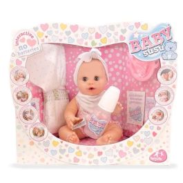 Muñeca baby susu niña babero blanco con accesorios 38cm Precio: 47.0085. SKU: S2411454