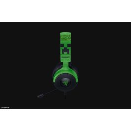 Razer Kraken V4 X Minecraft Edition Auriculares Gaming Alámbricos USB Diadema Negro/Verde Virtual Surround para PC/Mac/Móvil