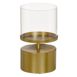 Portavelas 15,5 x 15,5 x 25 cm Cristal Dorado Metal Precio: 28.49999999. SKU: S8801553