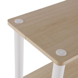 Versa Estanteria 2 Alturas Blanca 40x41.5x39.5 cm Madera MDF y Plástico